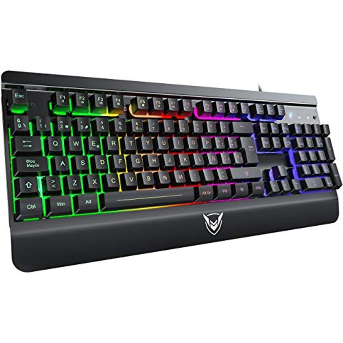 Product PICTEK Teclado Gaming, Teclado PC Gaming LED Retroiluminación con Cable Teclado, 12