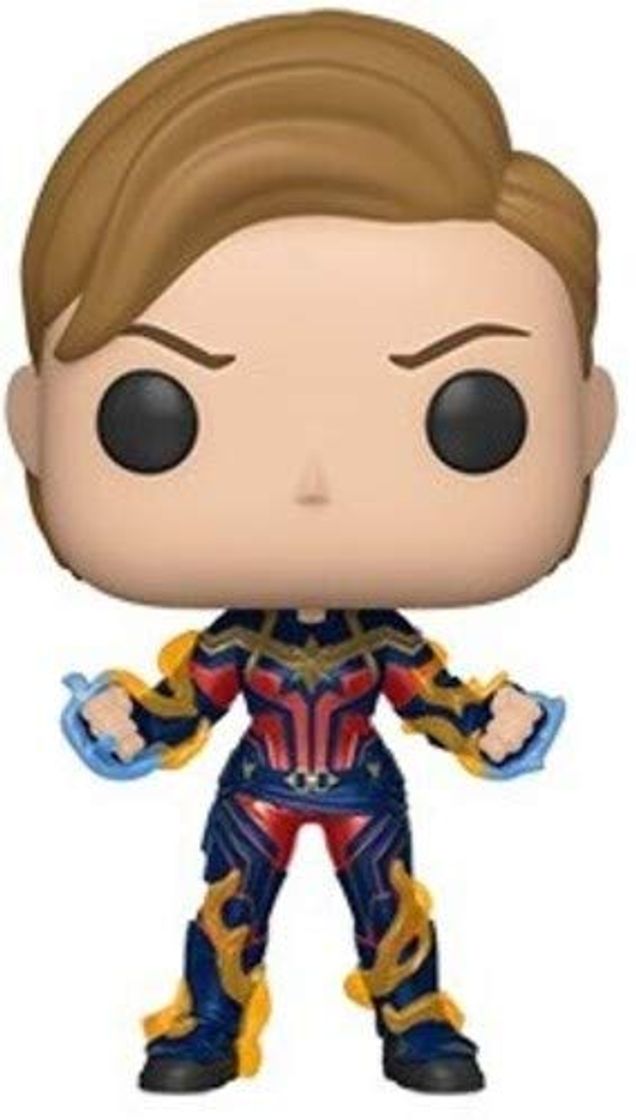 Juego Funko- Pop Endgame-Captain Marvel w/New Hair Collectible Toy, Multicolor