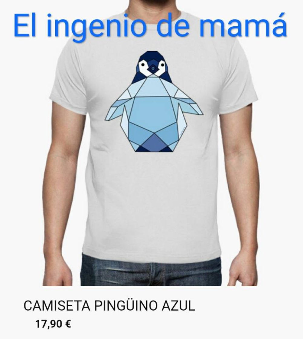 Moda Camiseta Pingüino azul - Diseño Elingeniodemama