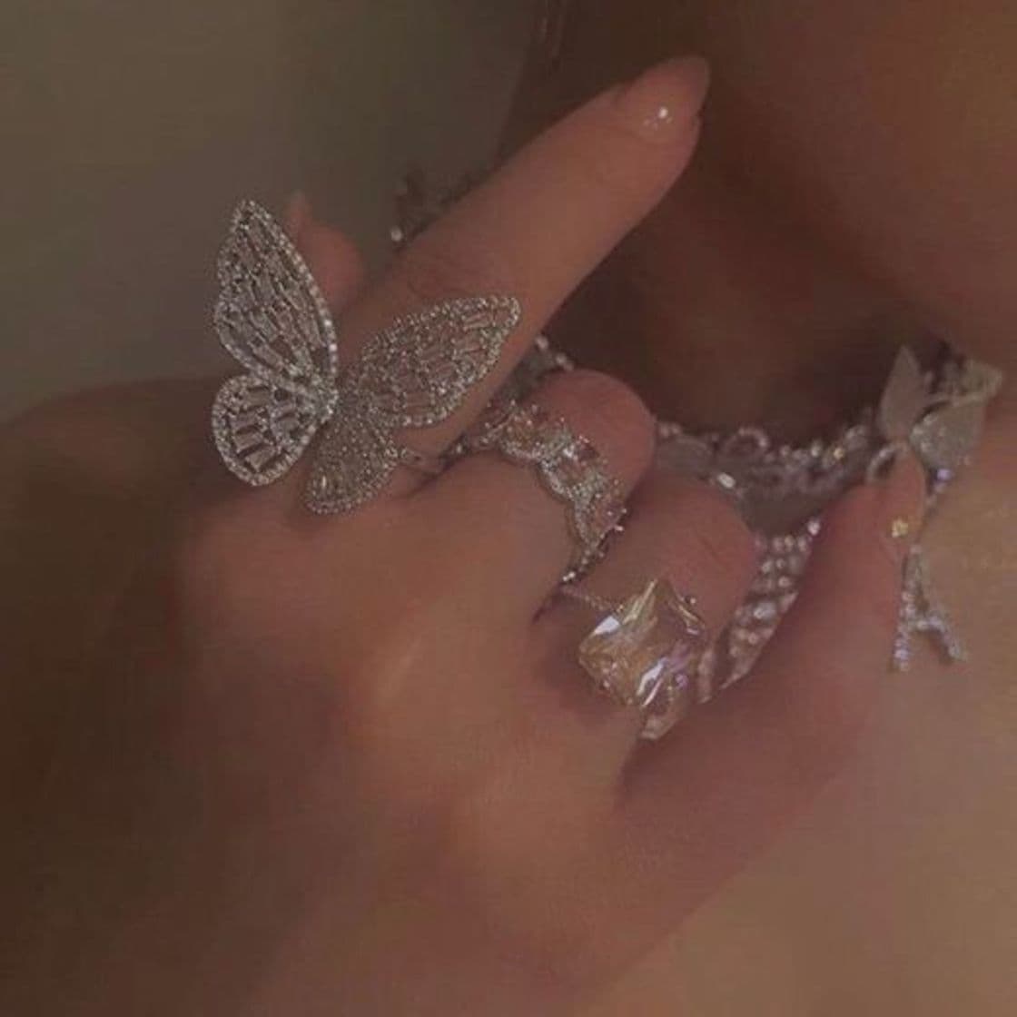 Fashion Grunge angel rings