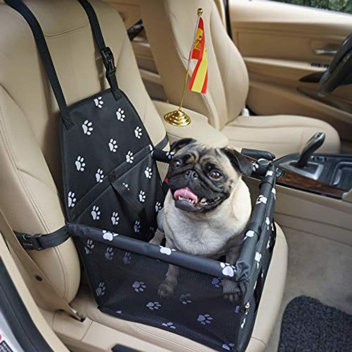 Producto Felicidad Asiento del Coche de Seguridad para Mascotas Perro Gato Plegable Lavable Viaje Transportín