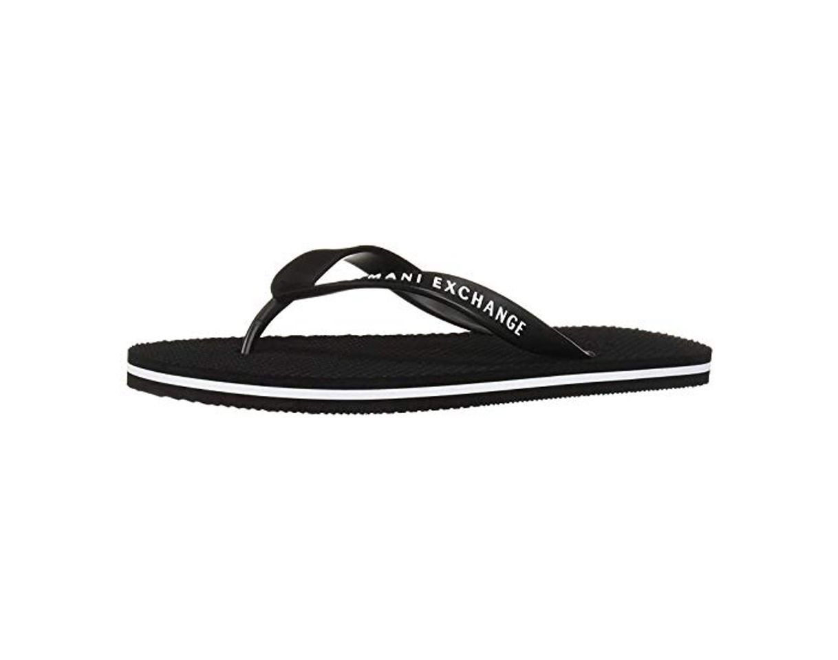 Product Armani Exchange Classic Flip Flop, Chanclas para Hombre, Negro (Black