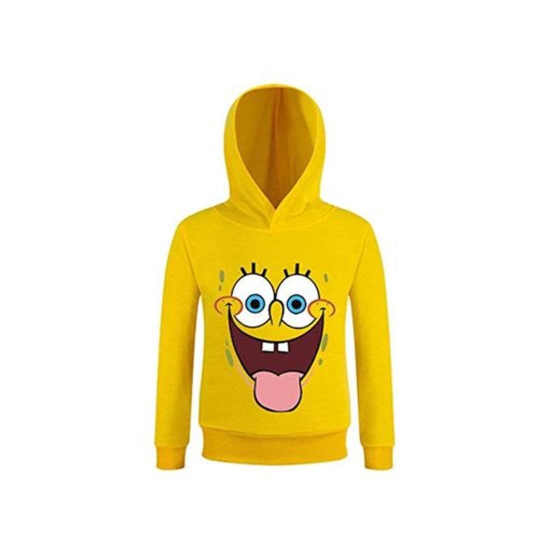 Producto Sudadera de Manga Larga de otoño para niños con   Esponja Bob Impresión de Dibujos Animados para niñas y niños 6 7 8 10 años Sudaderas con Capucha para niños Ropa