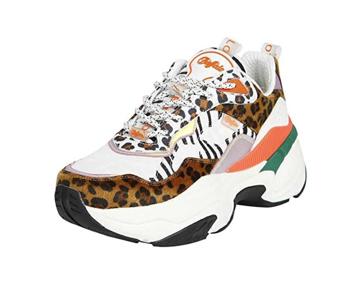 Moda Buffalo Fierce P1, Zapatillas Altas para Mujer, Multicolor