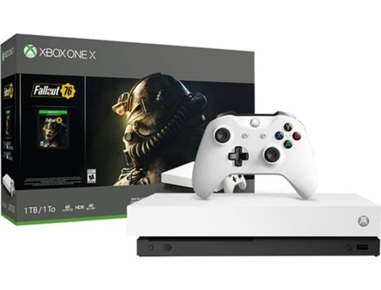 Fashion Consola Xbox One X + Jogo Fall Out (1 TB - Branco) | Worten.pt