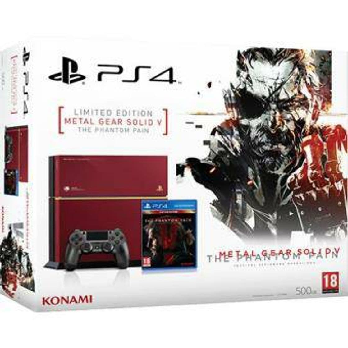 Moda Ps4 500GB ediçao limitada metal gear solid v 