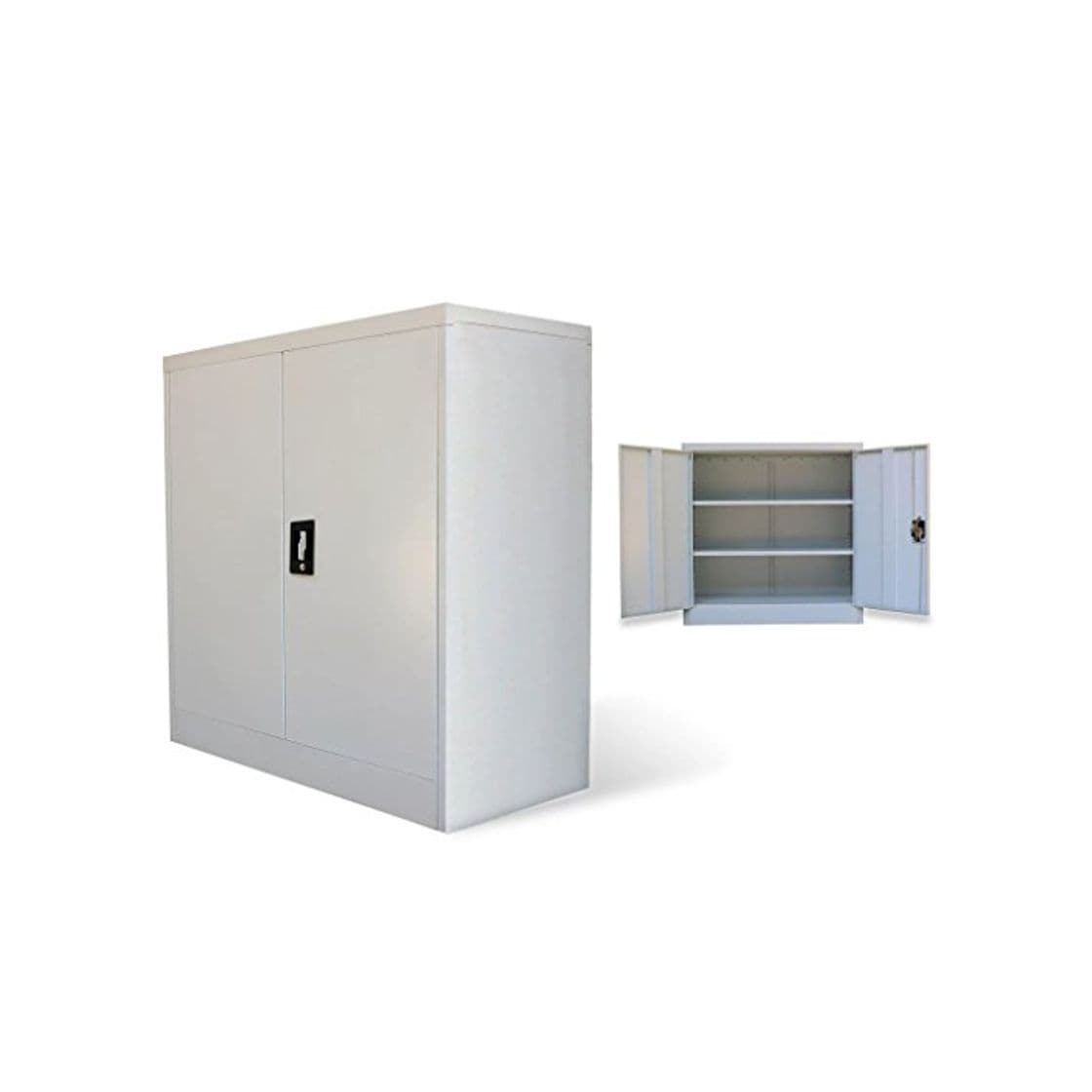 Product vidaXL Armario Archivador de Oficina con 2 Puertas Metal Acero Mueble Taquilla