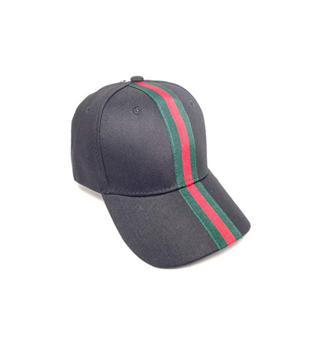 Product Gorra Negra Cinta Verde y Rojo Black Cap Band Green Red REF07