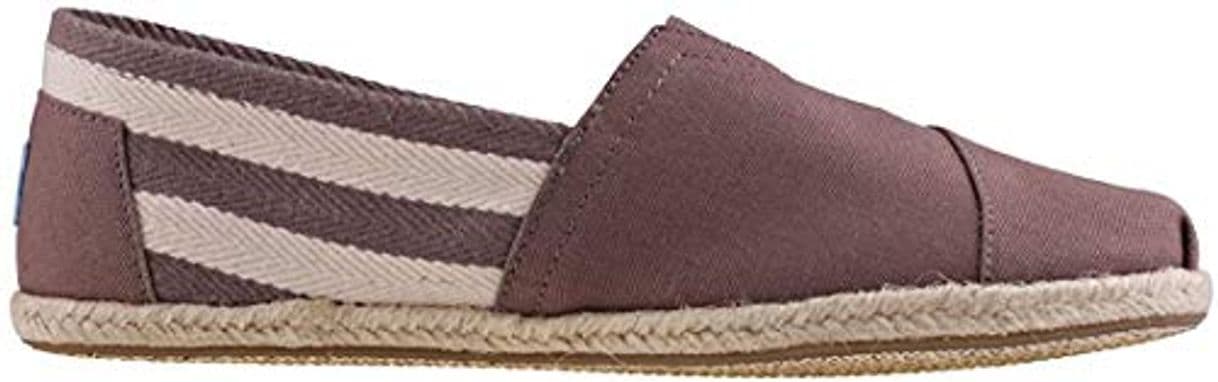 Moda TOMS Men's Classic Canvas Stripe Dark Grey University Ankle-High Flat Shoe -