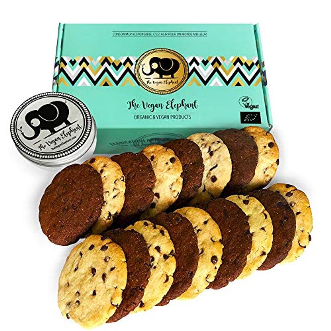 Producto 17 Galletas Orgánicas y Veganas Vainilla y Chocolate. 595g