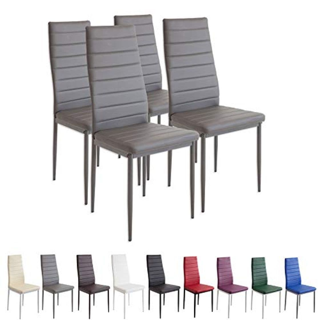 Lugar Albatros 2553 Milano Set de 4 sillas de Comedor