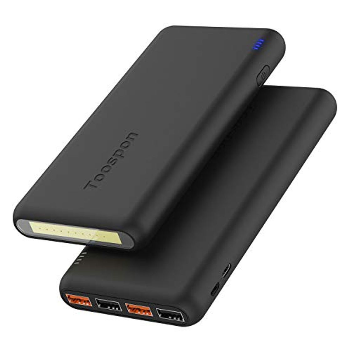 Producto Batería Externa 30000mAh con Linterna 4 Puertos USB Banco de Energía Portátil Cargador Portátil y Aspecto Elegante para Teléfonos Móviles y Otras Electrónicas