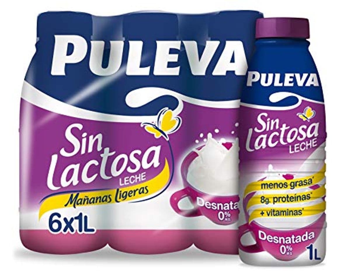 Producto Puleva Leche Mañanas Ligeras Desnatada - Pack 6 x 1 L -