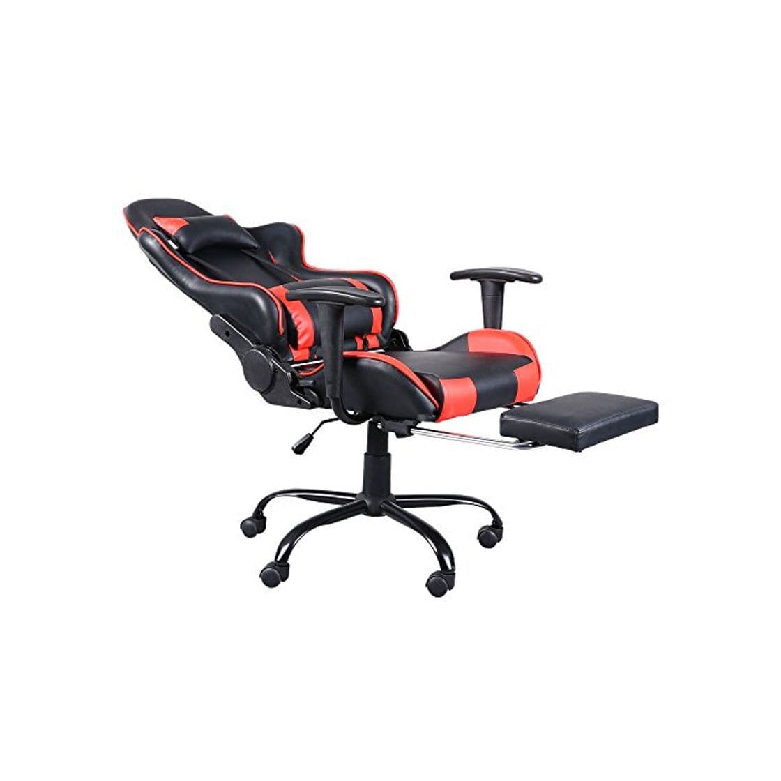 Product DDFGDFSA Silla reclinable Racing Gaming Chair Silla de Oficina giratoria Ajustable de 360 ​​Grados con reposapiés Tier Black