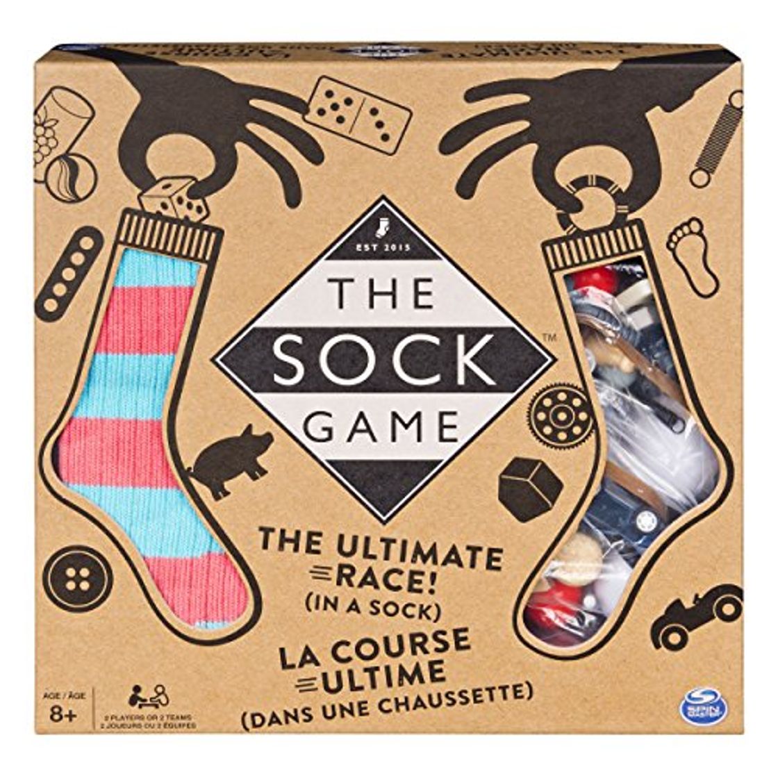 Producto Spin Master Games – 6044394 – Juego de Tablero – The Sock Game