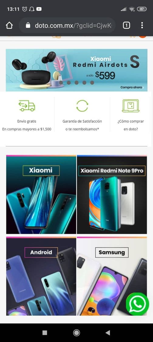 Producto Celulares