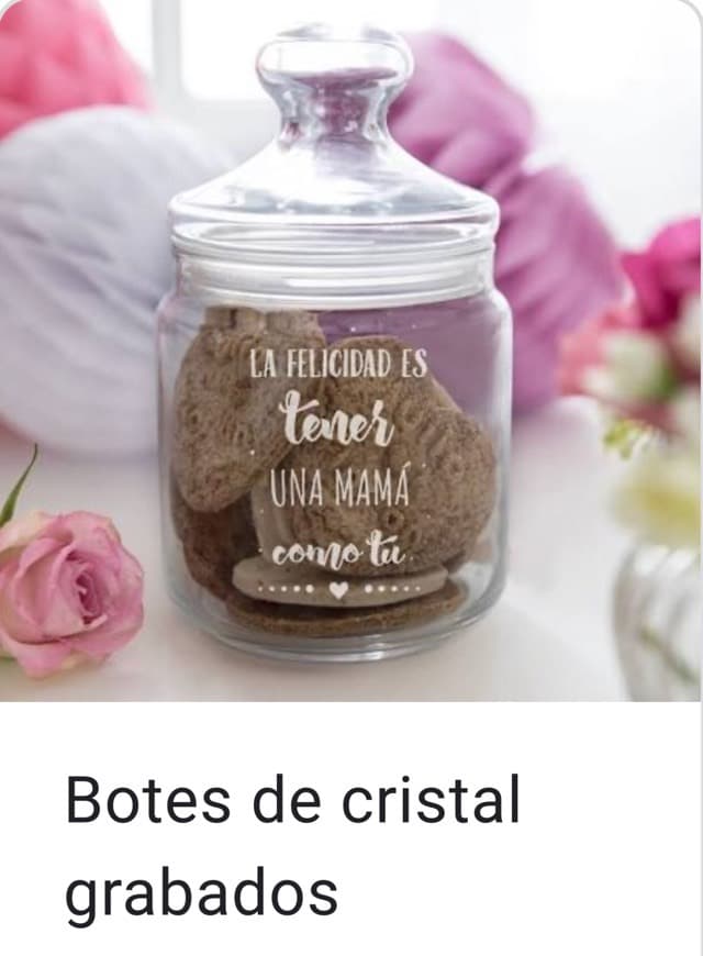 Producto Botes cristal personalizables