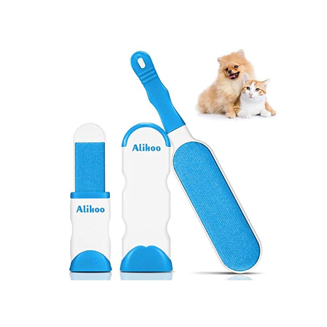 Product Alihoo Cepillo quitapelusas, Cepillo para Mascotas, con Cepillo de Doble Cara y