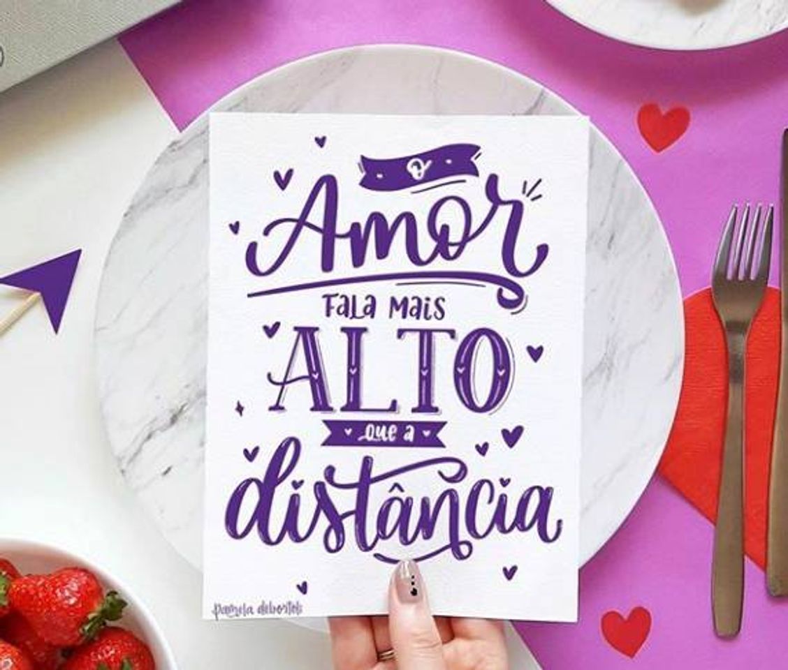 Moda Lettering roxo