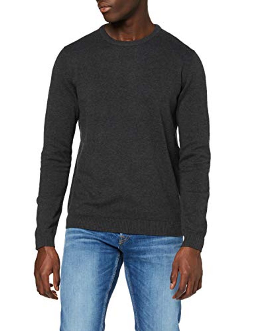 Fashion Jack & Jones Jjebasic Knit Crew Neck Noos suéter, Gris