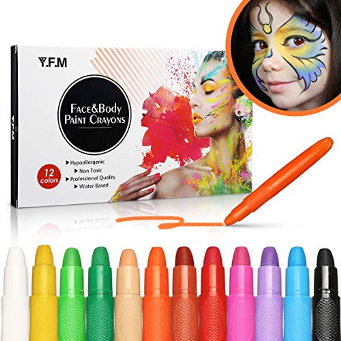 Product Y.F.M 12 Colores Pinturas Faciales y Corporales