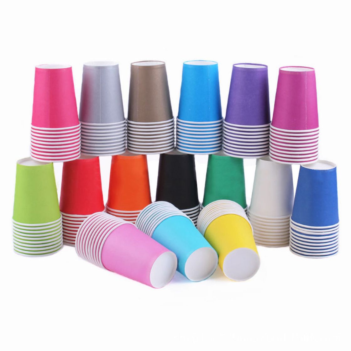 Moda Vasos desechables de colores