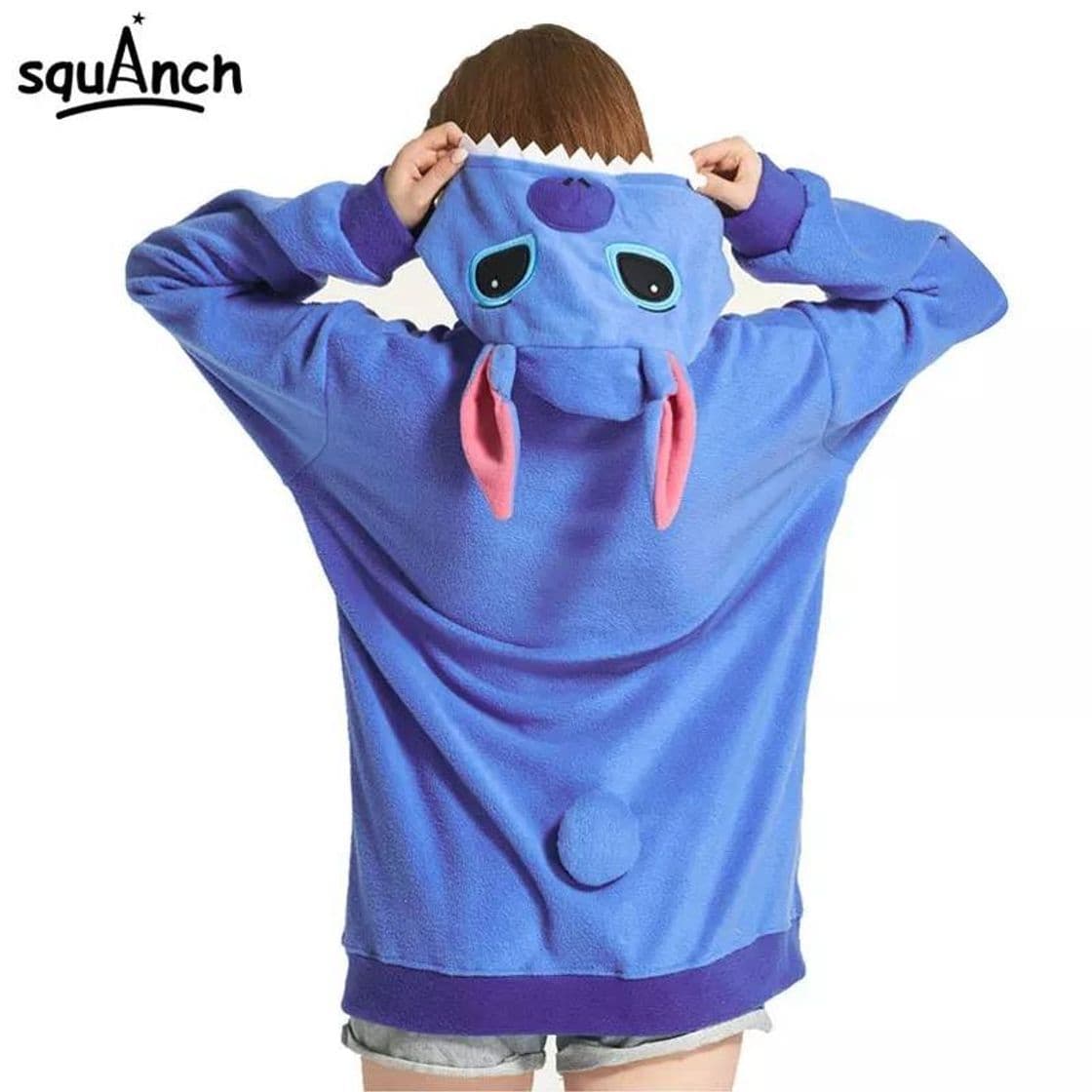 Moda Sudadera Stitch con Capucha. 