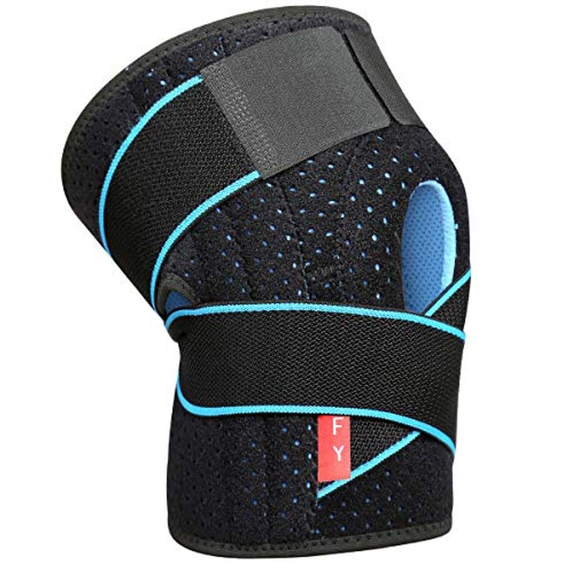 Producto Rodillera Menisco Ligamento Deportiva Ajustable Protector de Rótula Abierta Rotuliana Antideslizante Neopreno Compresión Estabilizadora para Correr Crossfit