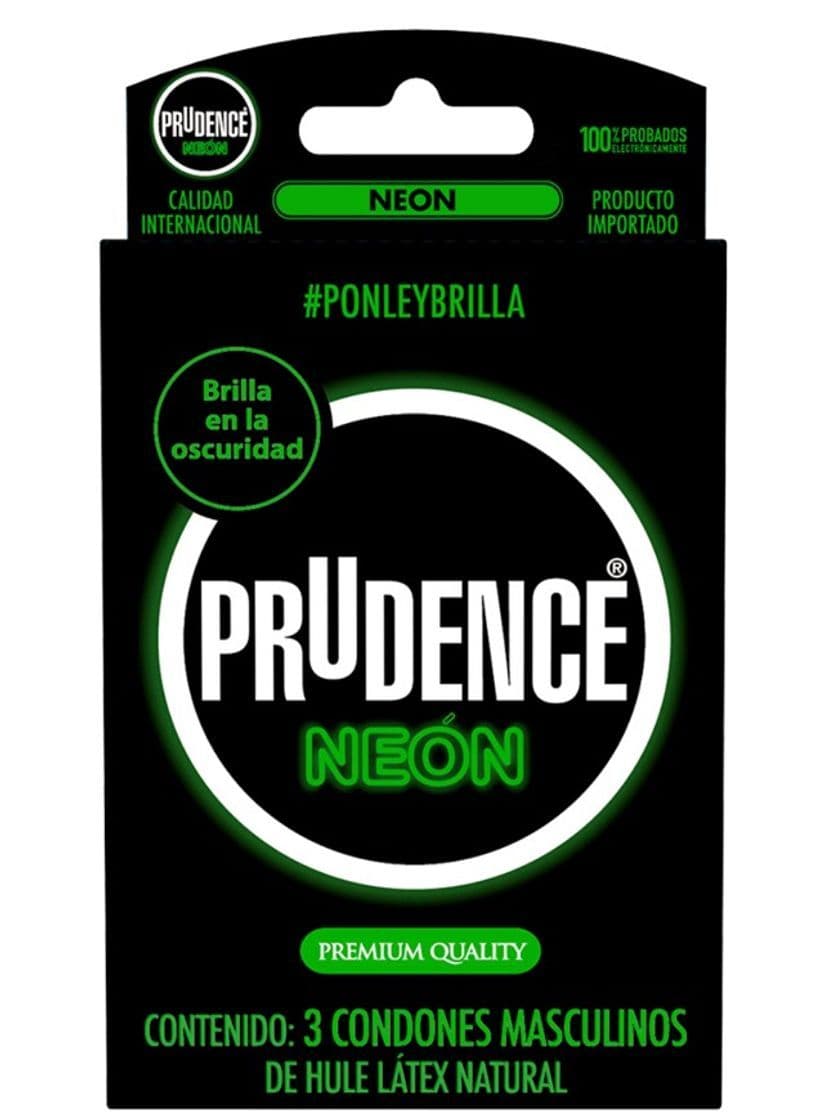 Fashion Condón Masculino Prudence Neón brilla en la obscuridad