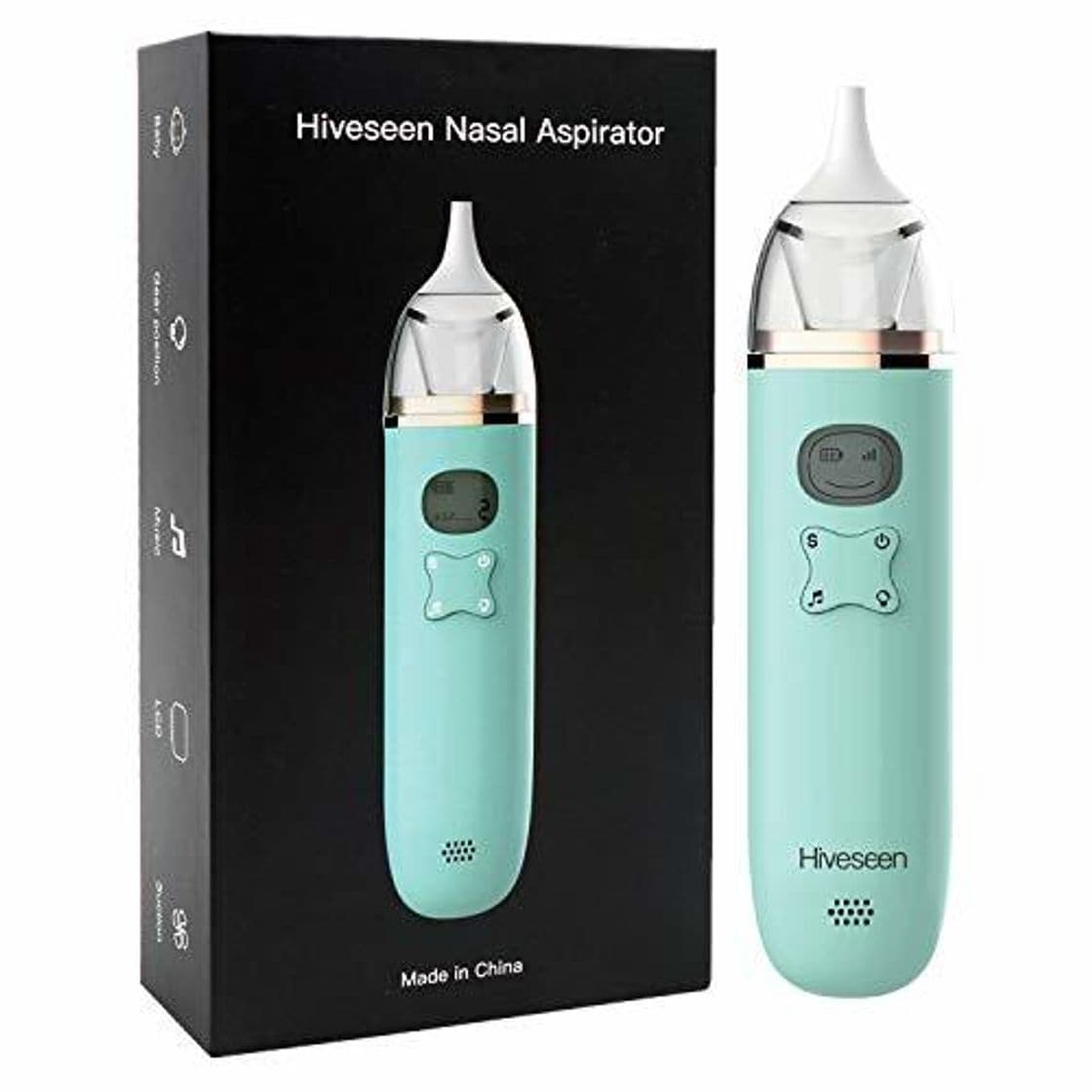 Product Hiveseen Aspirador Nasal Bebes Electrico con Música y Pantalla LCD