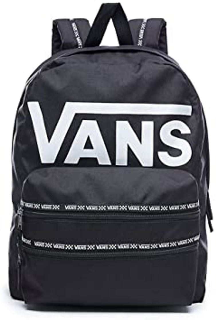 Fashion Vans Realm Backpack Mochila Tipo Casual, 42 cm, 22 Liters, Negro