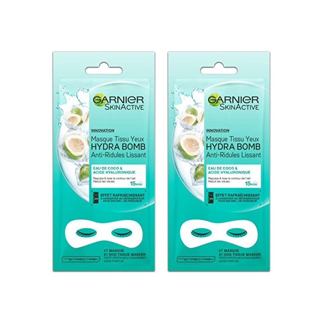 Belleza Garnier Skinactive máscara tejido ojos hydrabomb anti-ridules lissant 6 G – Lote de 2