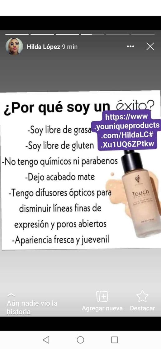 Moda Base líquida touch mineral