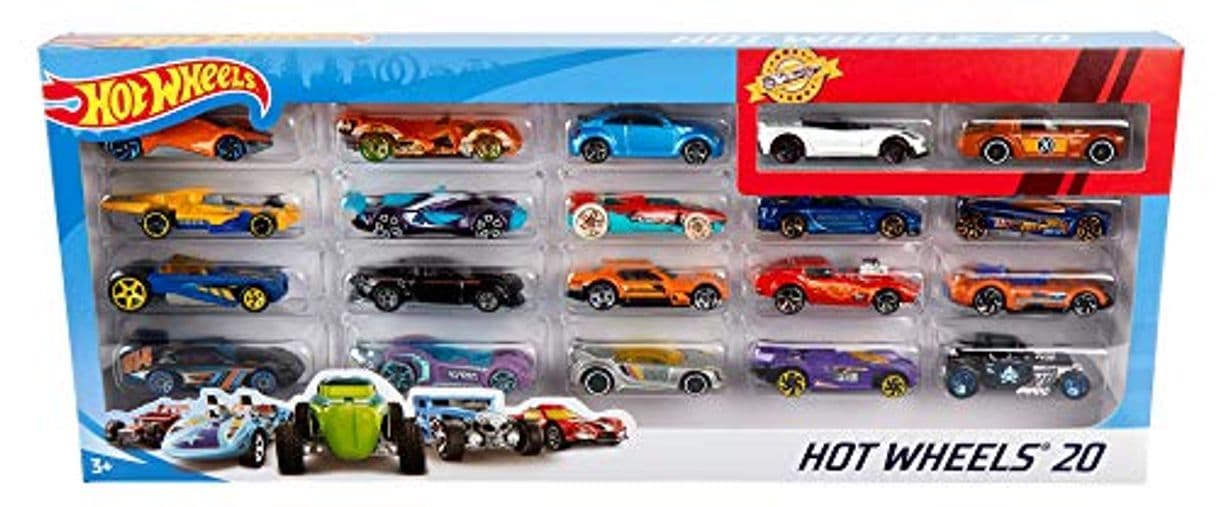 Producto Hot Wheels Pack de 20 vehiculos, coches de juguete