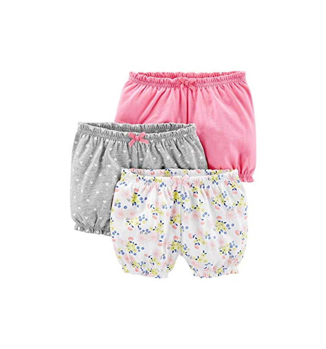 Product Simple Joys by Carter's Paquete de 3 pantalones cortos para bebé ,Pink