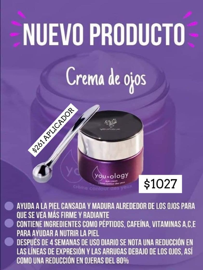 Producto Crema para contorno de ojos