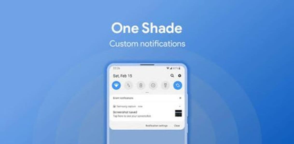 App One Shade: Custom Notifications and Quick Settings