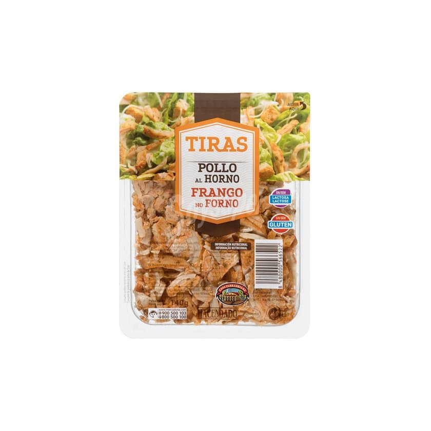 Producto Tiras de pollo al horno Mercadona