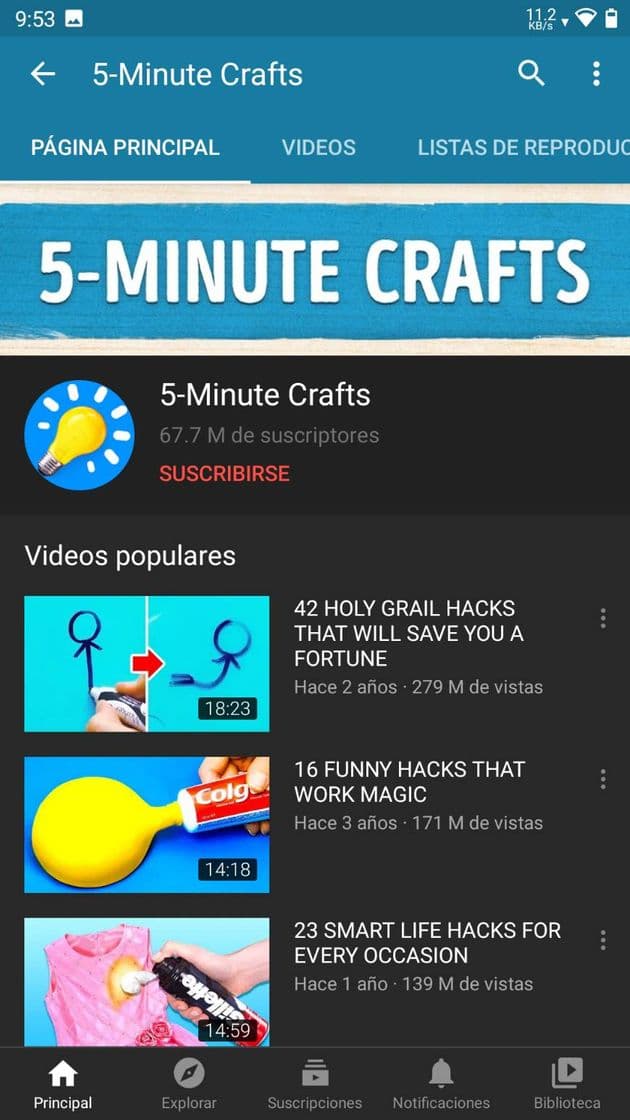 Fashion 5 Minute Crafts YouTube channel