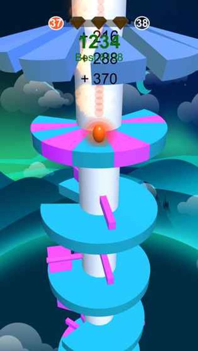 App Hop Ball-Bounce On Stack Tower