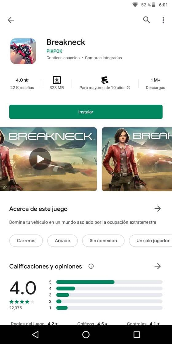 Videojuegos Breakneck