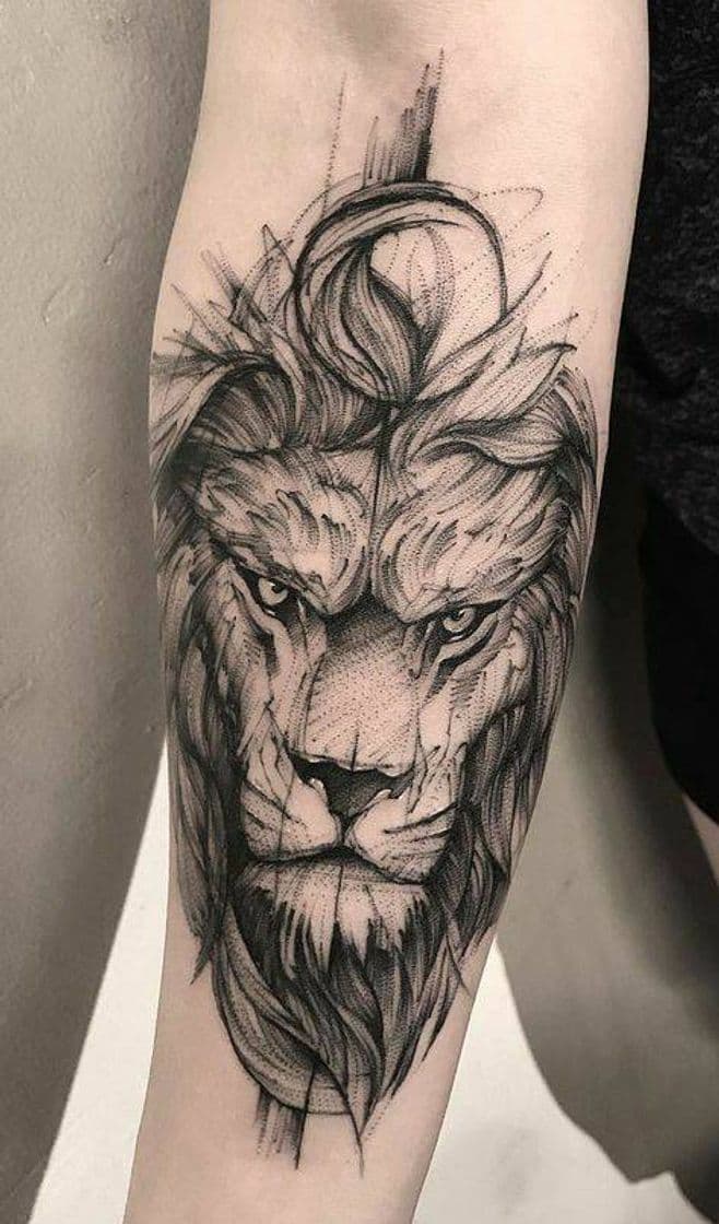 Fashion Tatuaje de lion 