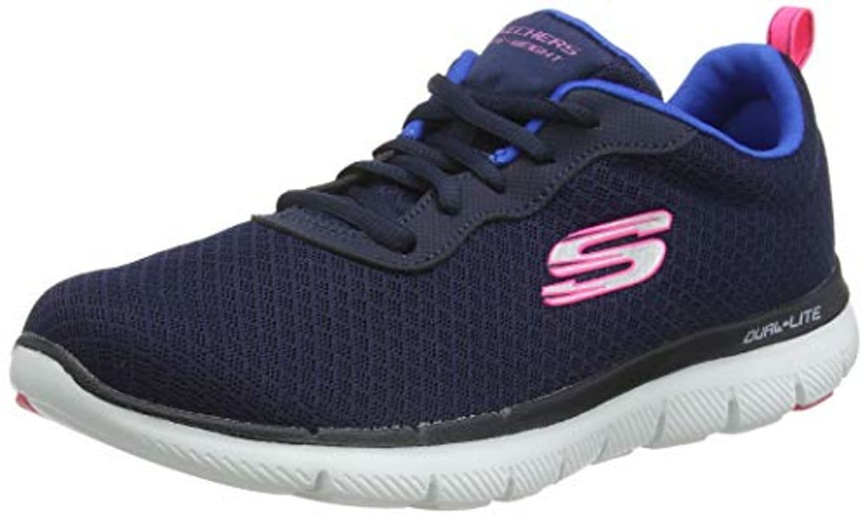 Fashion Skechers Flex Appeal 2.0-Newsmaker, Zapatillas para Mujer, Azul