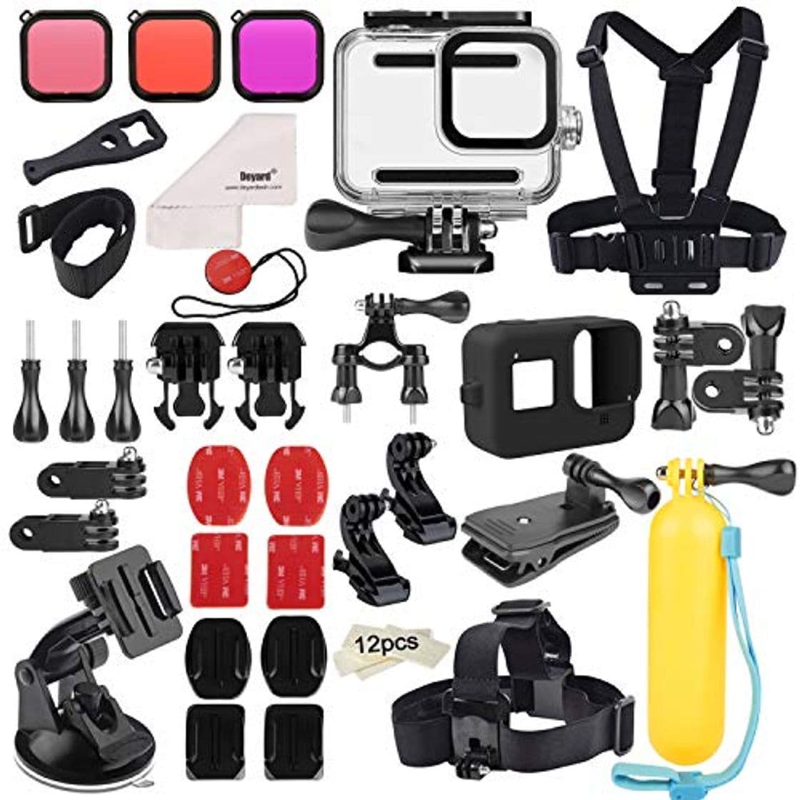 Product Deyard 52 en 1 Kit de Accesorios para GoPro Hero 8 Black,