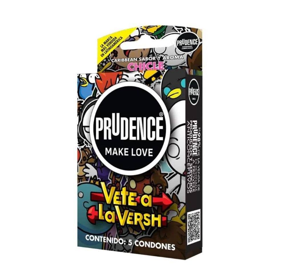 Moda Condones #VeteALaVersh de Prudence Sabor y aroma Chicle 