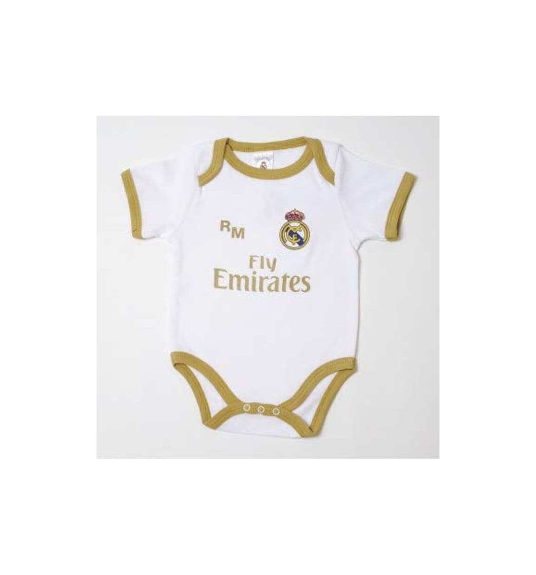 Moda 10XDIEZ Body Bebe Real Madrid 813 BCO