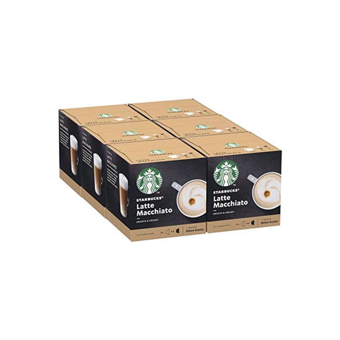 Producto STARBUCKS Latte Macchiato De Nescafe Dolce Gusto Cápsulas De Café, 6 X