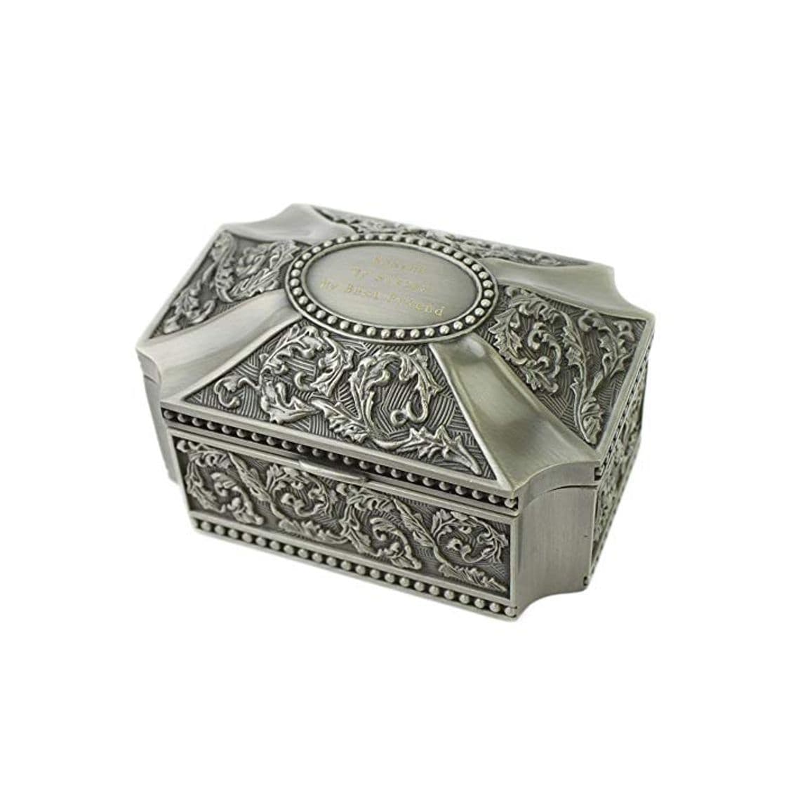 Producto Caja de joyería Joyero de época Cuadrado Cúpula talla Figura de Europa Tipo Restauración Formas antiguas Aleación de zinc Caja de joyería Anillo Collar Pulsera Organizador de almacenamiento Caja de jo