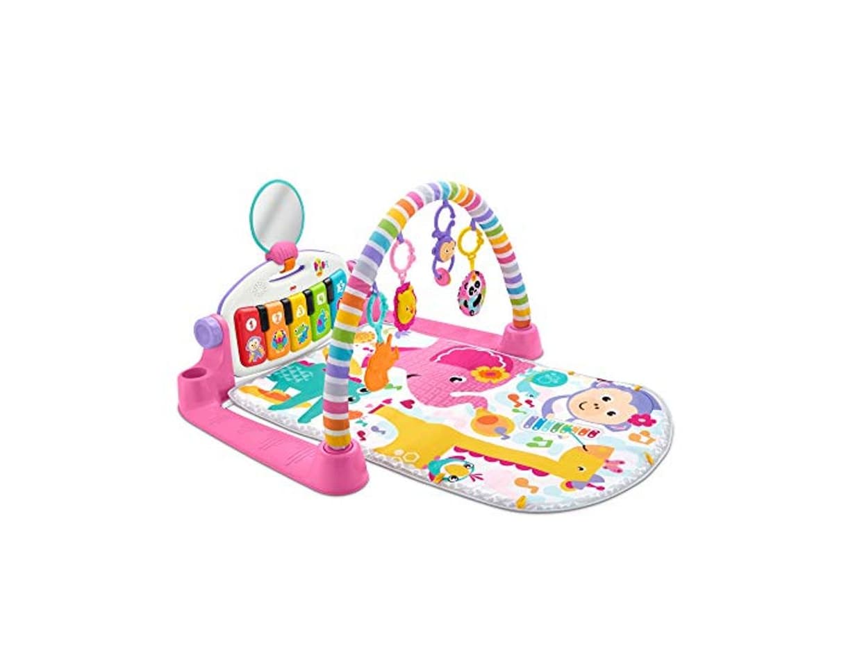 Product Fisher-Price-FWT25 Gimnasio Piano Pataditas Manta de Juego en inglés para bebé recién