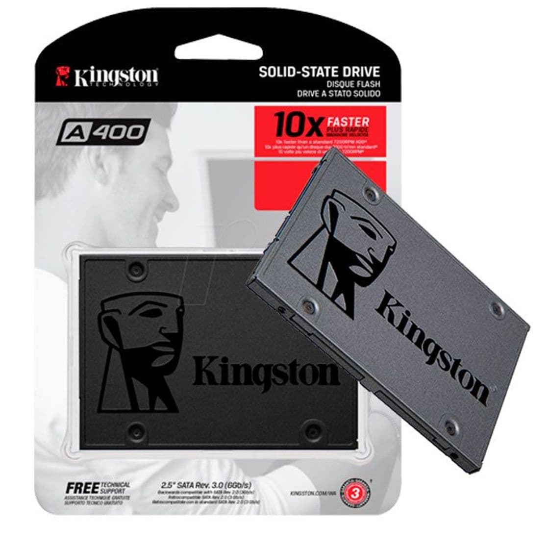 Electrónica Kingston SSD A400 - Disco duro sólido de 240 GB 